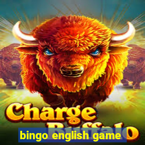 bingo english game