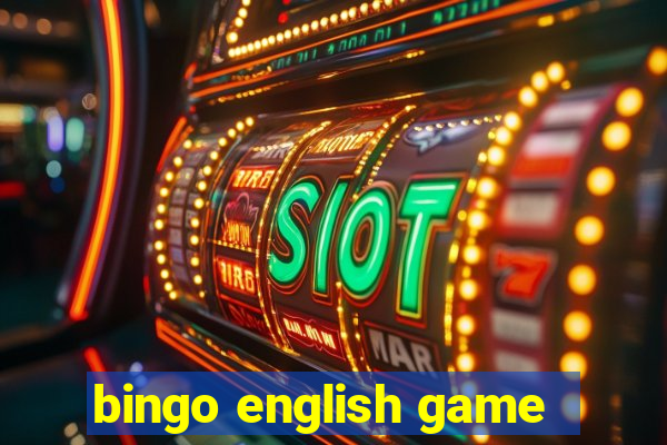 bingo english game