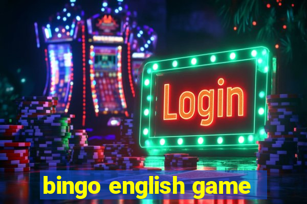 bingo english game