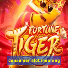 consumer slot meaning