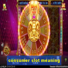 consumer slot meaning