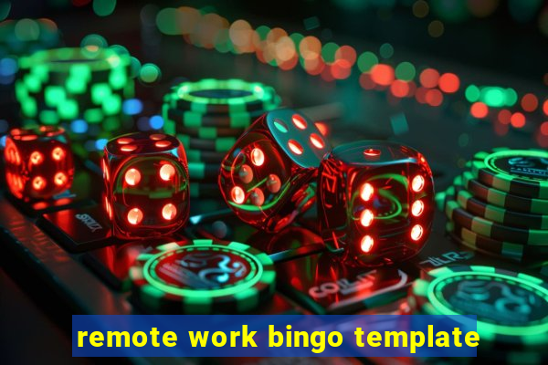 remote work bingo template