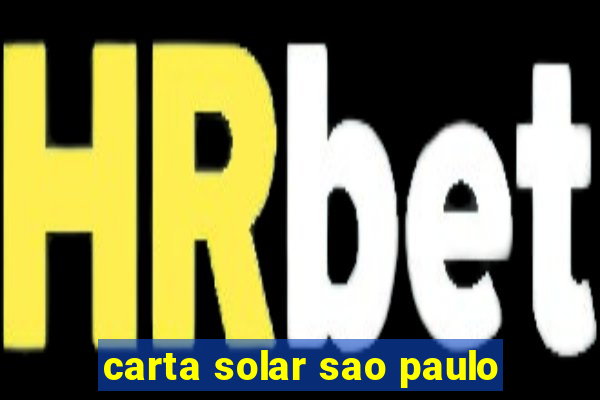 carta solar sao paulo