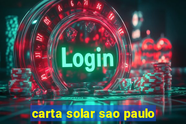 carta solar sao paulo