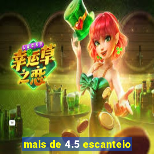 mais de 4.5 escanteio