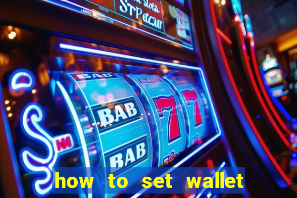 how to set wallet password in bingo plus