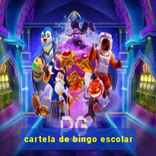 cartela de bingo escolar