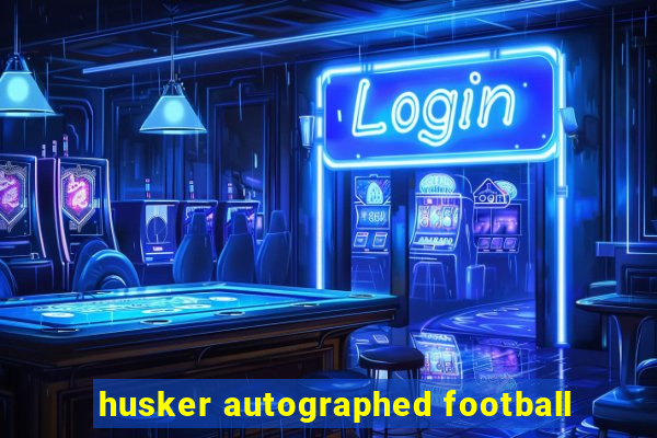 husker autographed football