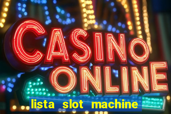 lista slot machine da bar