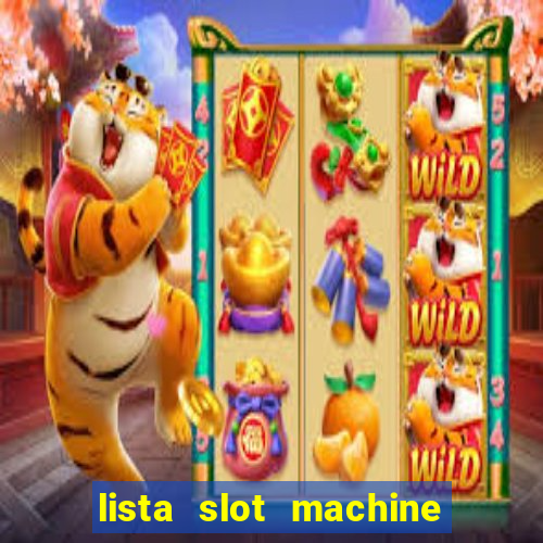 lista slot machine da bar