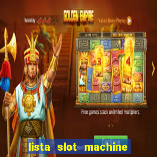 lista slot machine da bar