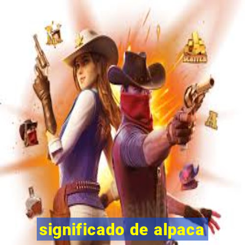 significado de alpaca