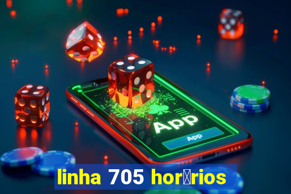 linha 705 hor谩rios