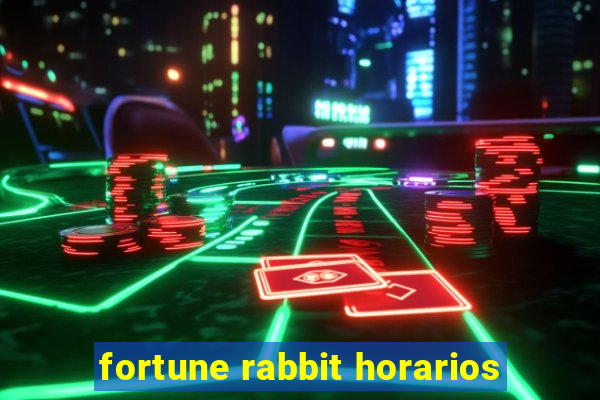 fortune rabbit horarios