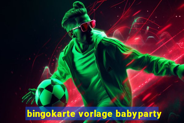 bingokarte vorlage babyparty