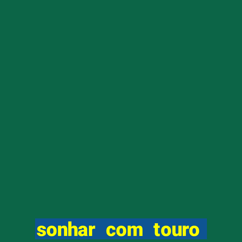 sonhar com touro mega sena