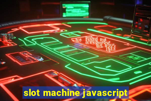 slot machine javascript