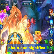 nba o que significa