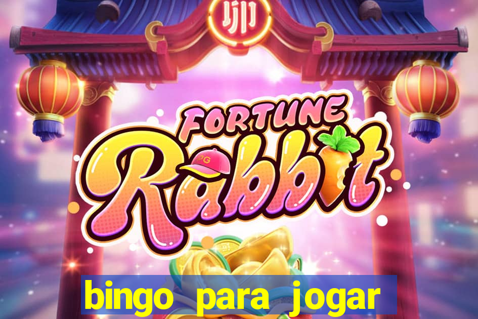 bingo para jogar com os amigos