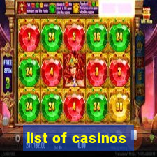 list of casinos