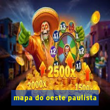 mapa do oeste paulista