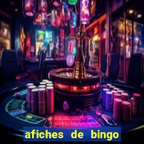 afiches de bingo para editar