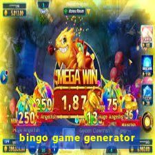 bingo game generator