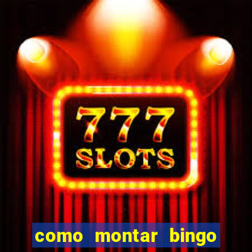 como montar bingo brinquedos toia