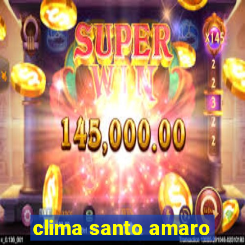 clima santo amaro