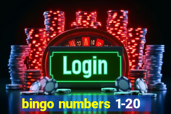 bingo numbers 1-20