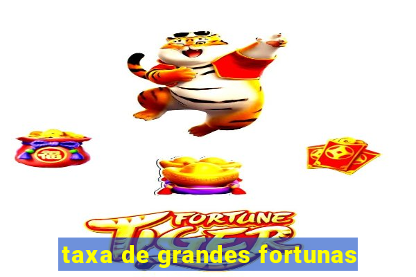 taxa de grandes fortunas