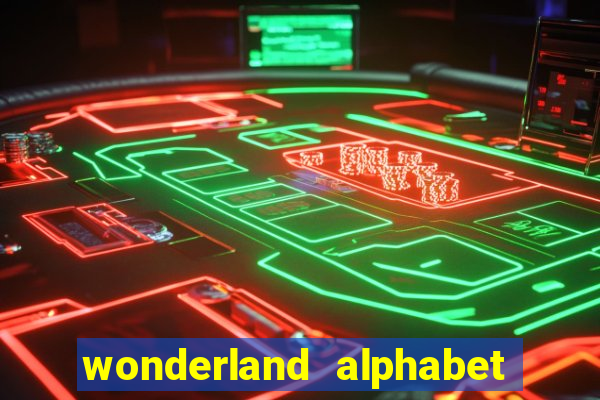 wonderland alphabet comic studio