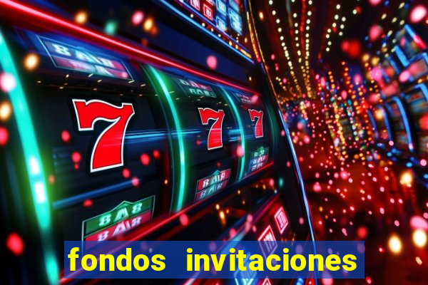 fondos invitaciones de bingo para editar