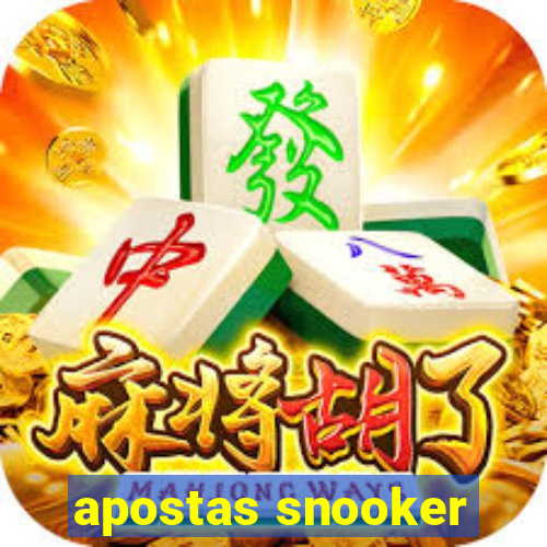 apostas snooker