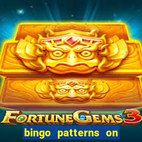 bingo patterns on slot machines