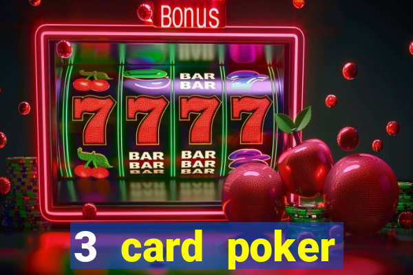 3 card poker casino odds