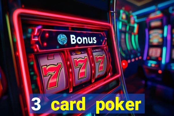 3 card poker casino odds