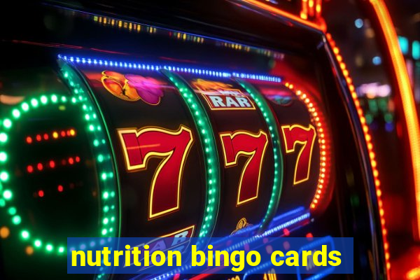 nutrition bingo cards