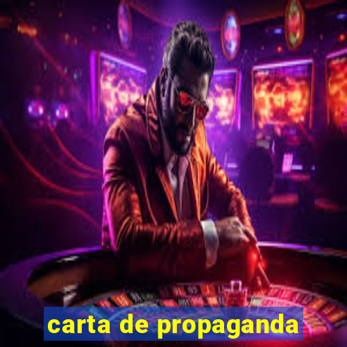 carta de propaganda