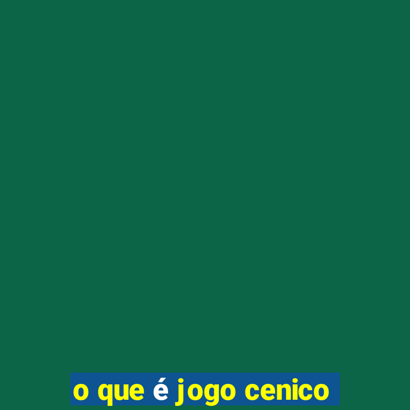 o que é jogo cenico