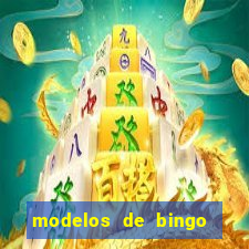 modelos de bingo para imprimir