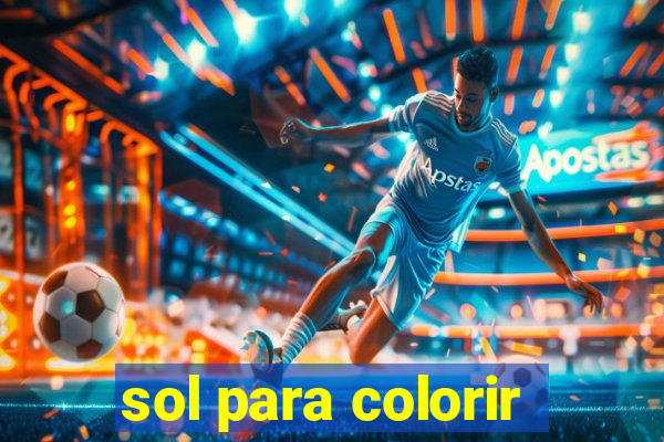 sol para colorir