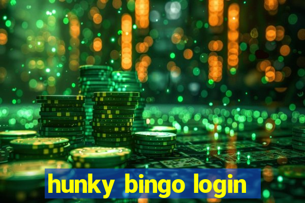 hunky bingo login