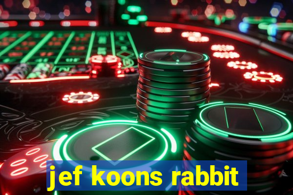 jef koons rabbit