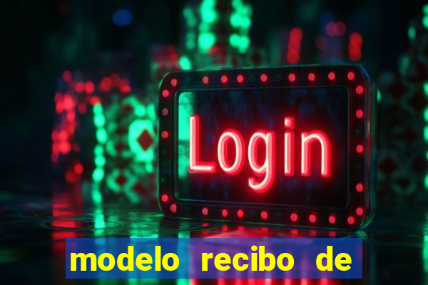 modelo recibo de pagamento autonomo