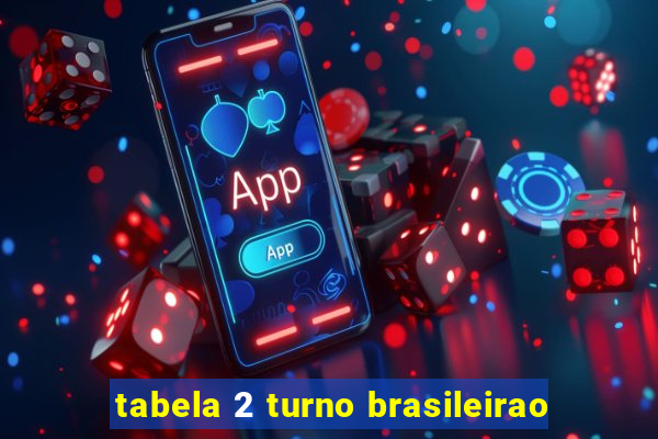 tabela 2 turno brasileirao