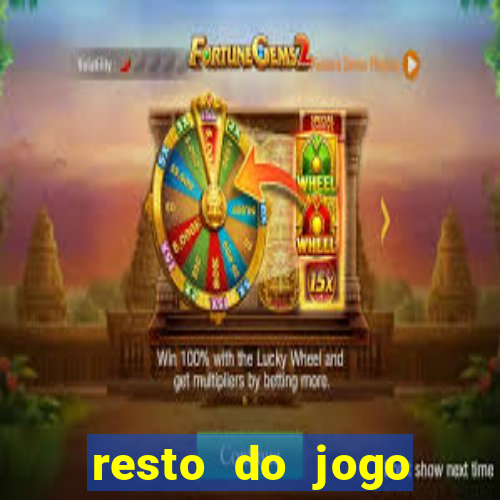 resto do jogo placar atual