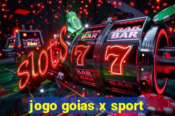 jogo goias x sport