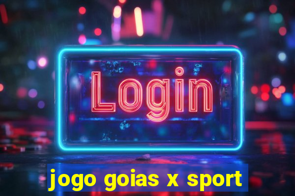 jogo goias x sport