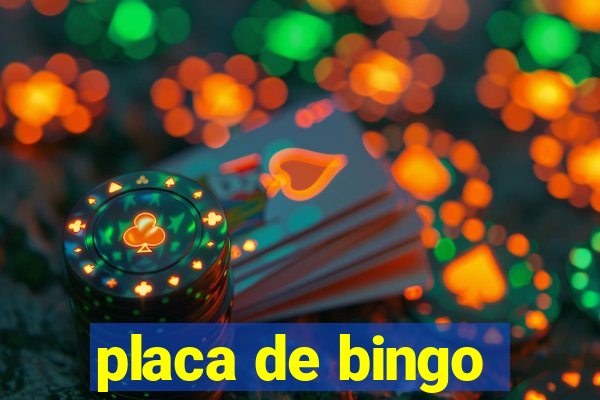 placa de bingo